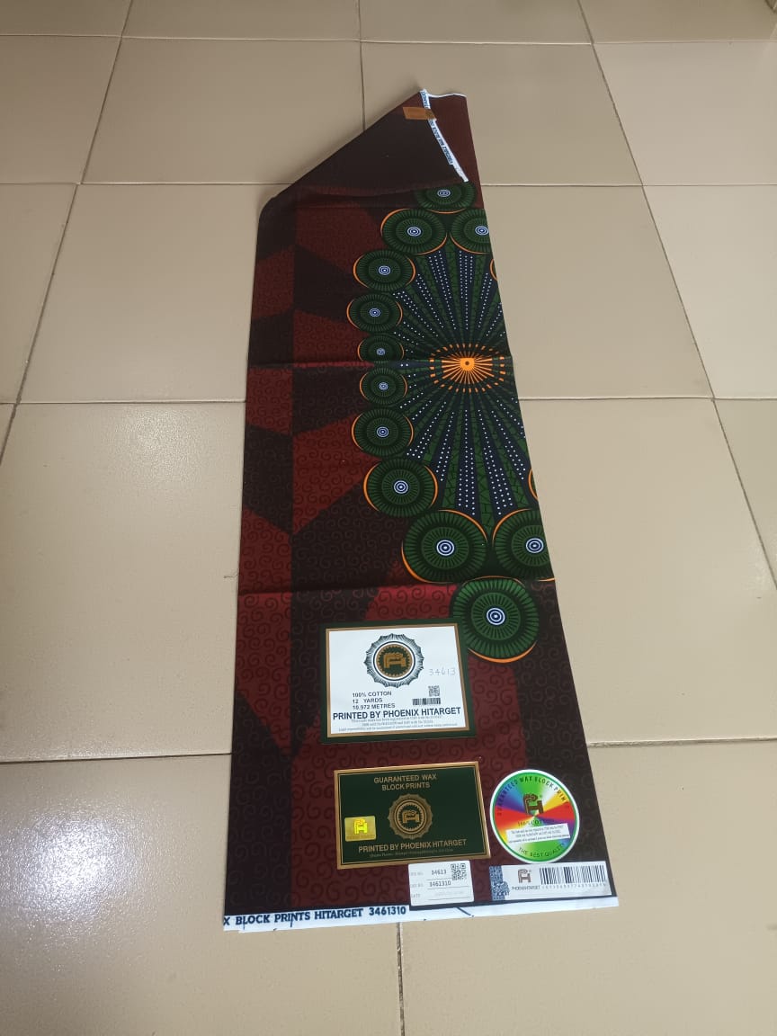 Hitarget Burgundy & Emerald Sunburst Fan