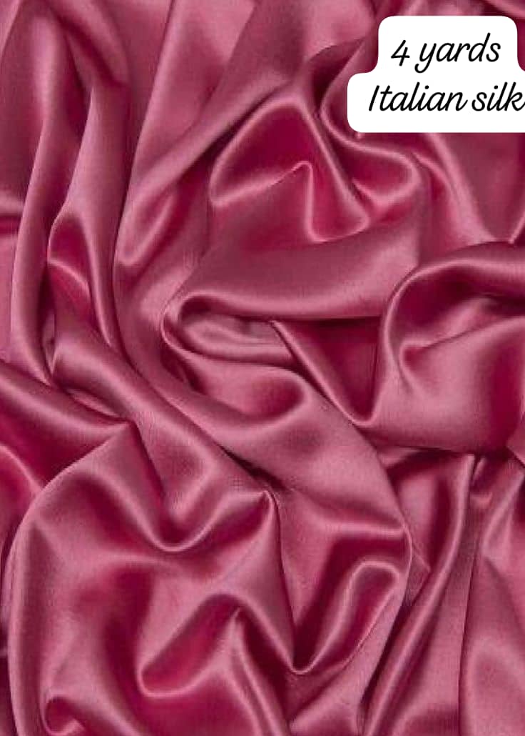 Rose Plain Italian Silk