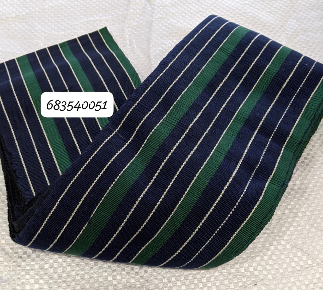 Ghana Smoked Navy Forest Pinstripe