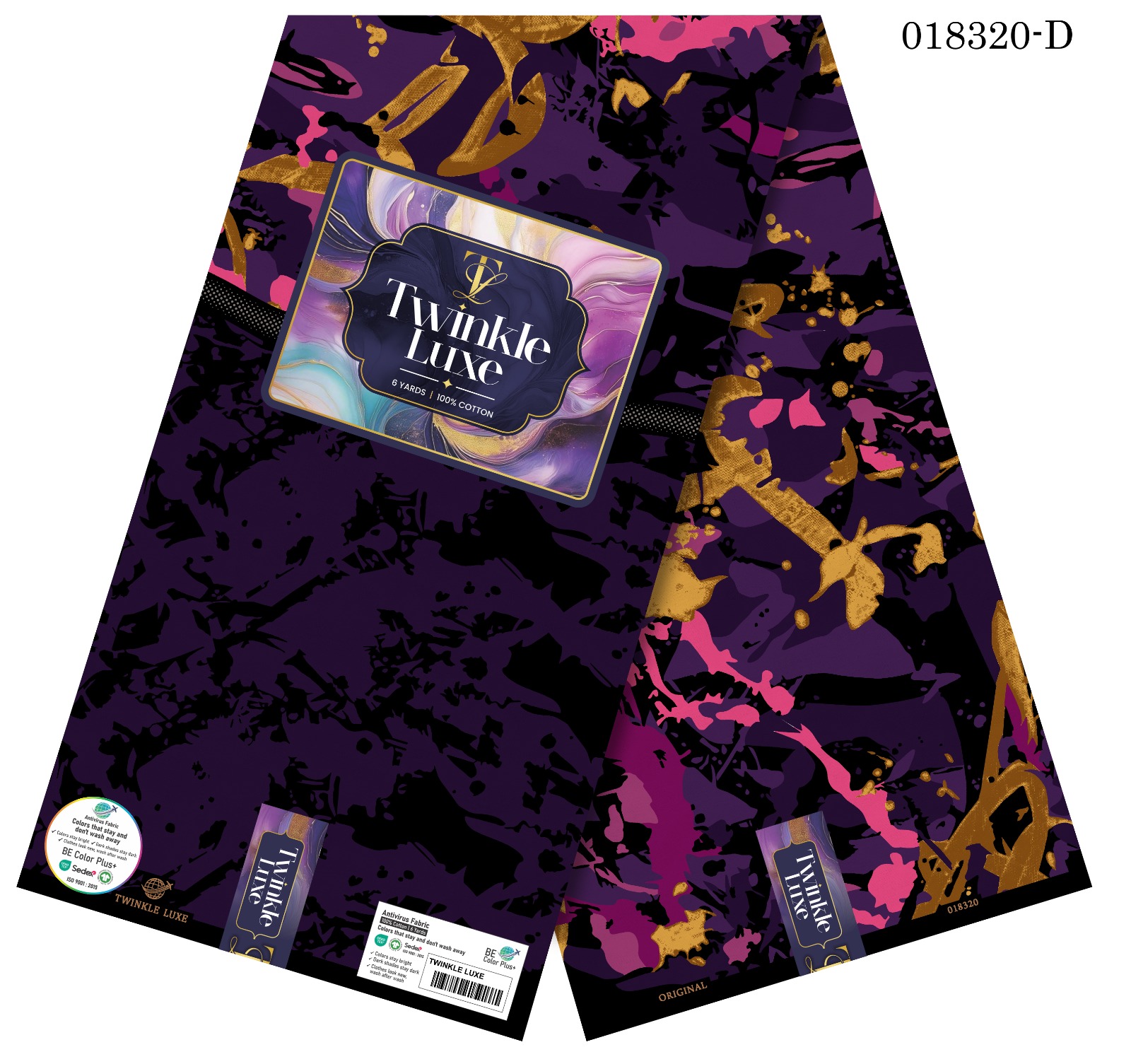 Twinkle Luxe Plum Gold Splatter