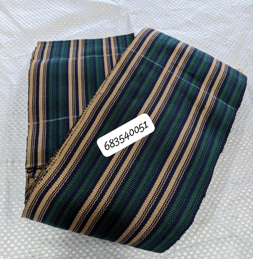 Ghana Smoked Navy Emerald Tan Stripe