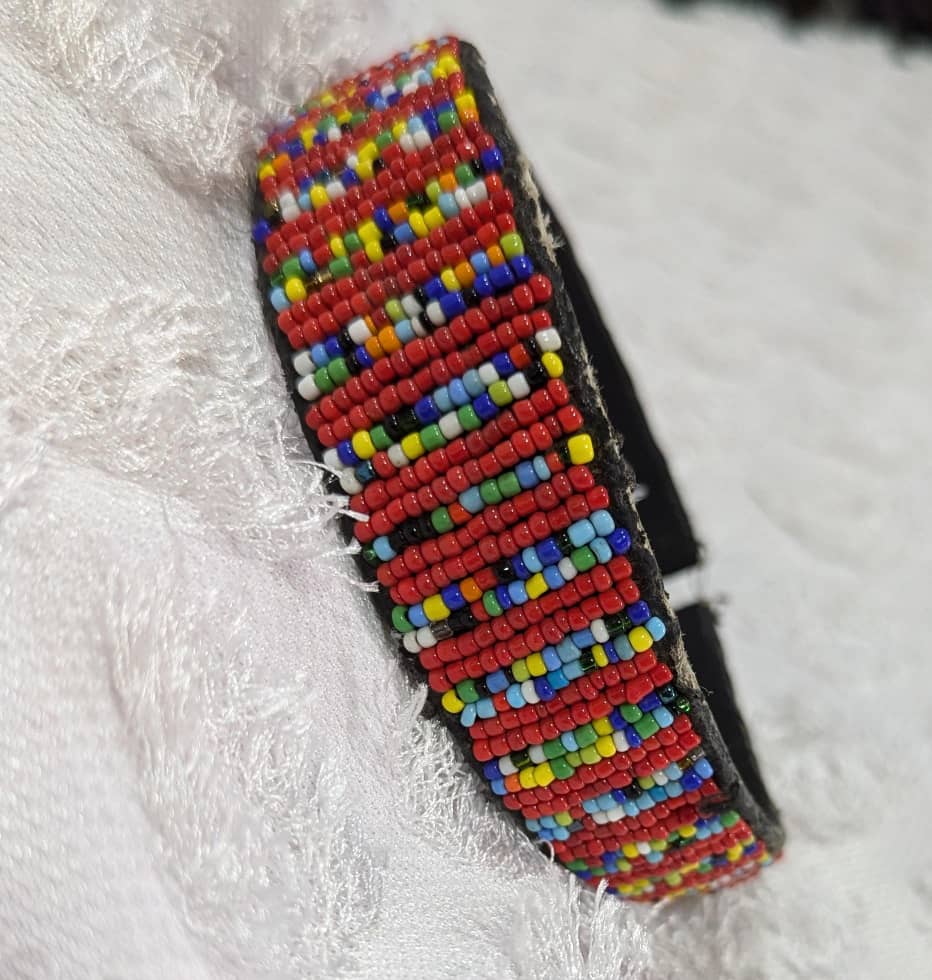 Ruby Rainbow Beaded Headband