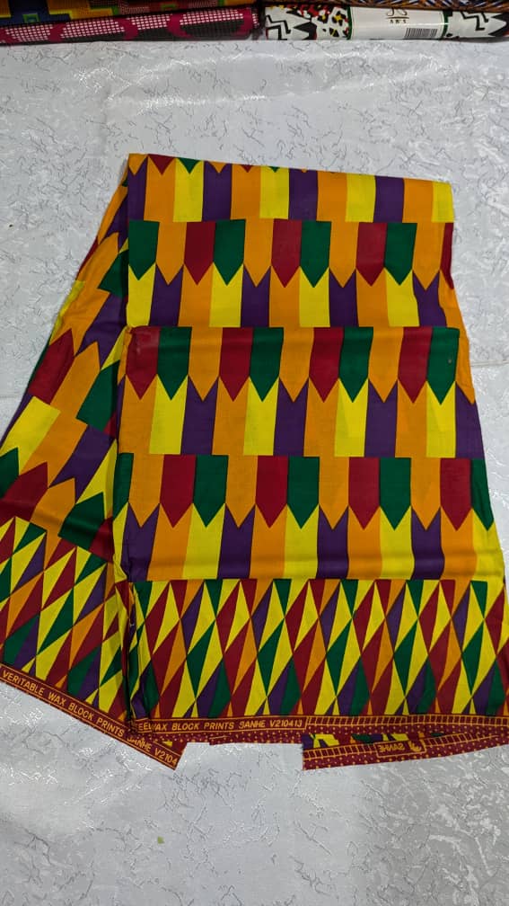 Sanhe Harlequin Multicolor Arrow Kente