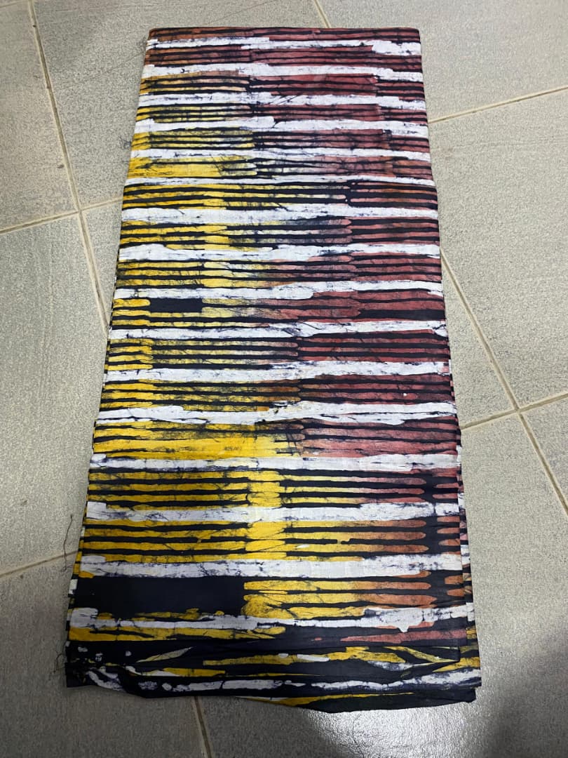 Sunset Stripe Ladder Batik Silk
