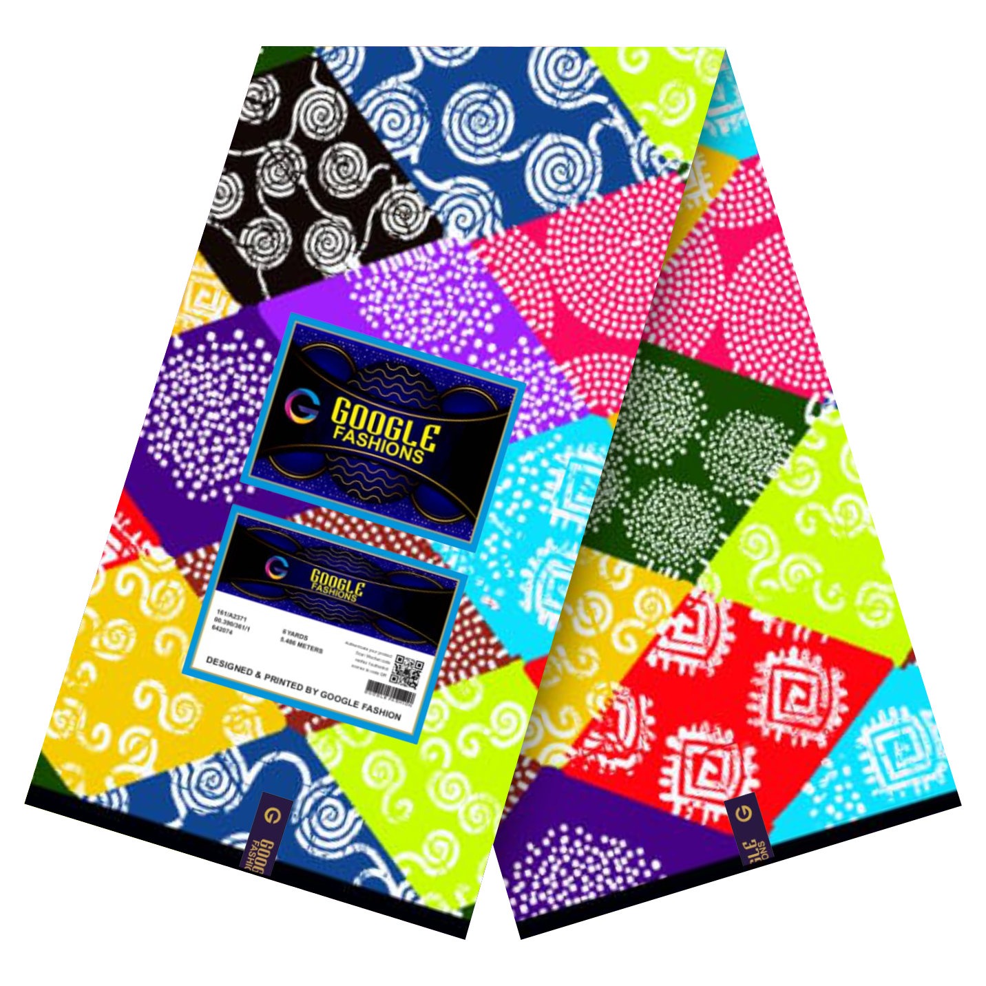 Google Fashions Rainbow Patchwork
