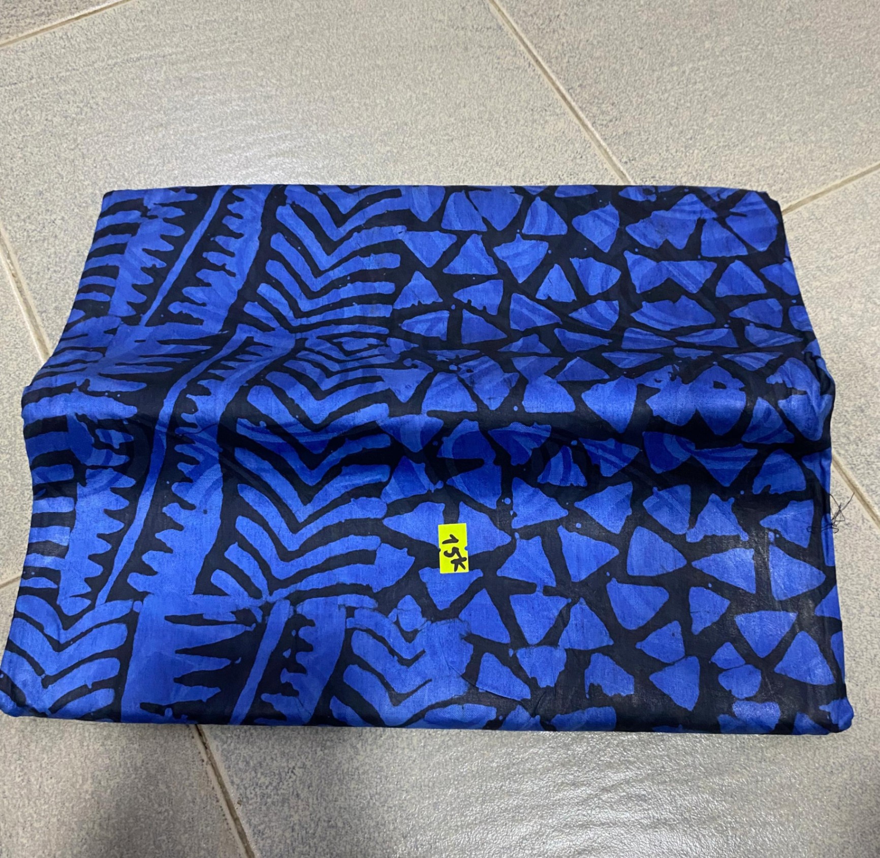 Indigo Tribal Triangle Batik