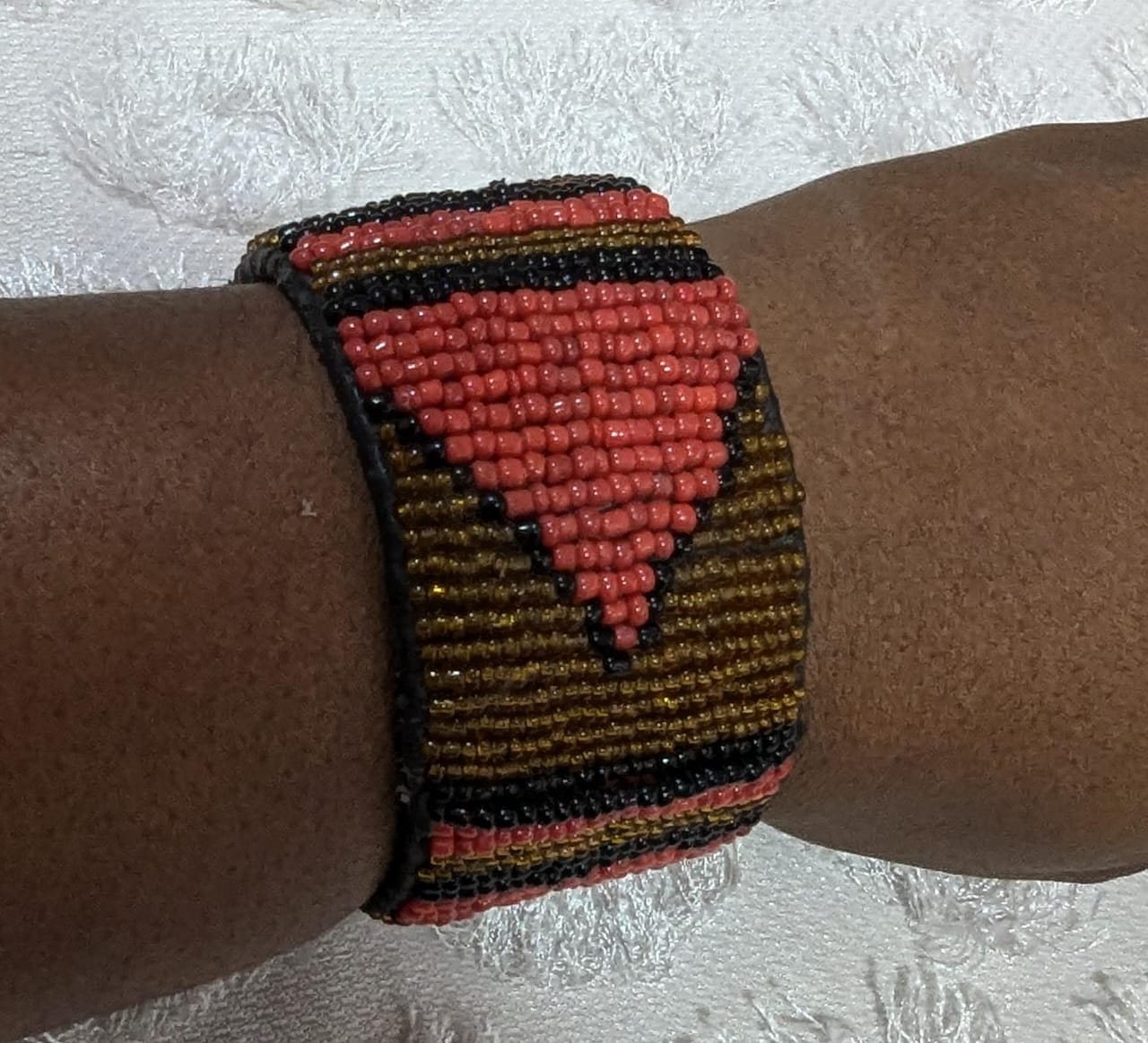 Coral Peak Beaded Cuff