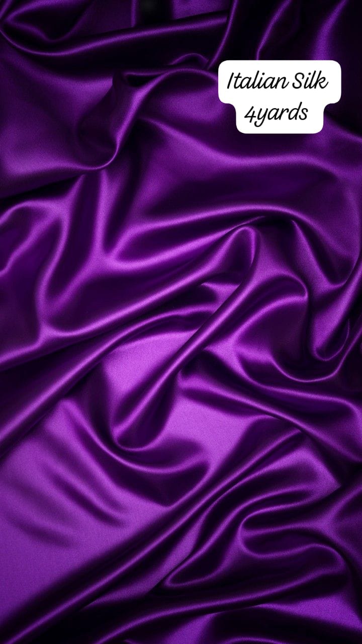Royal Purple Plain Italian Silk