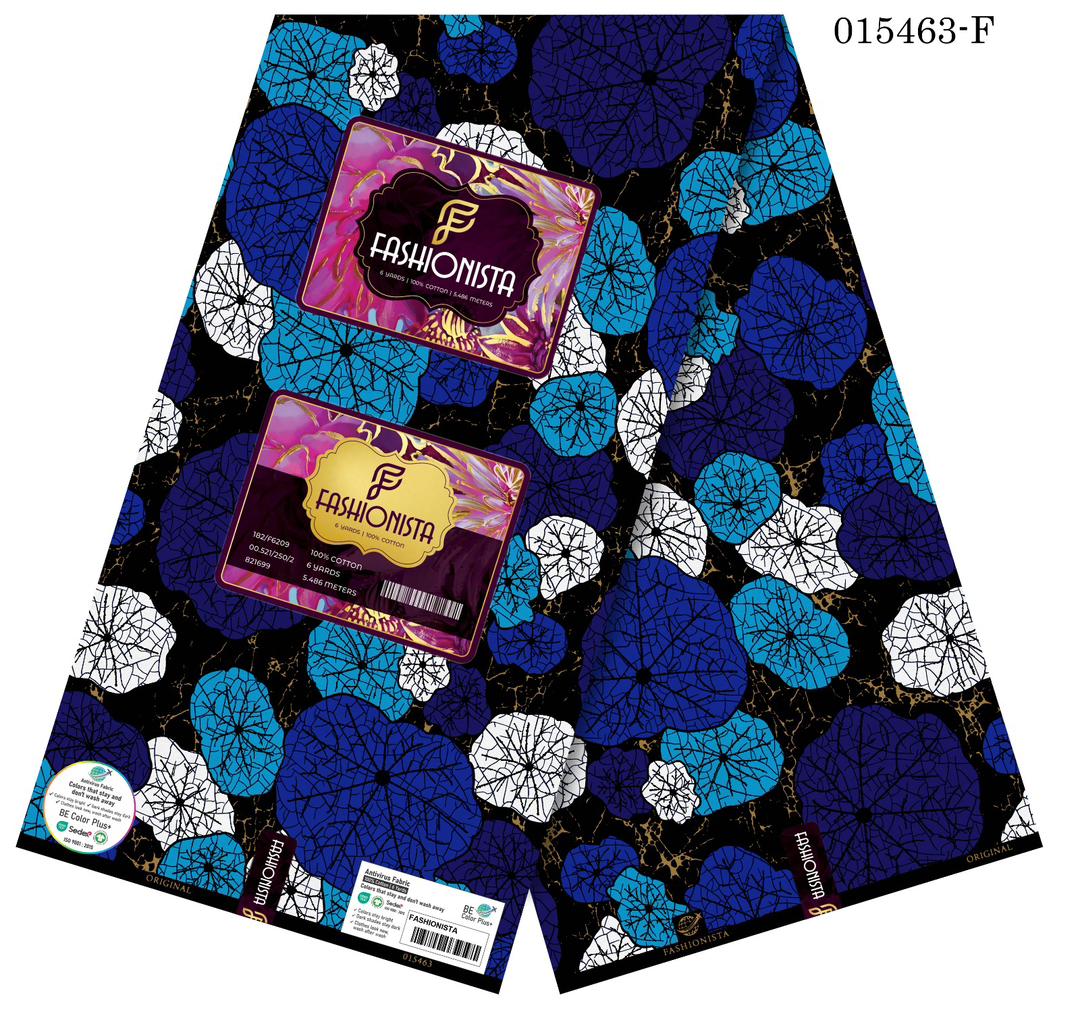Fashionista Cobalt Azure Leaf Noir