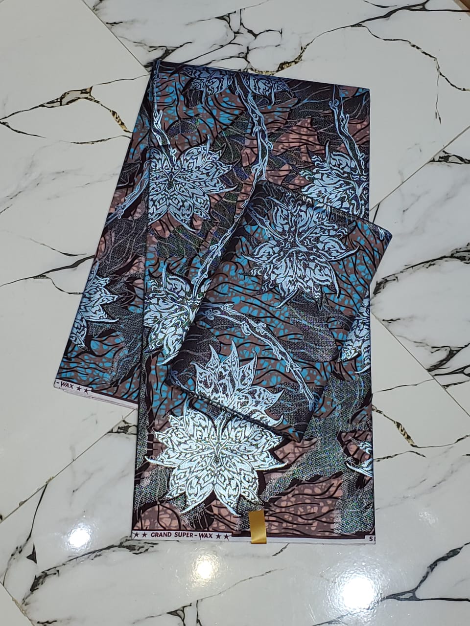 Grand Super-Wax Teal & Cocoa Lotus