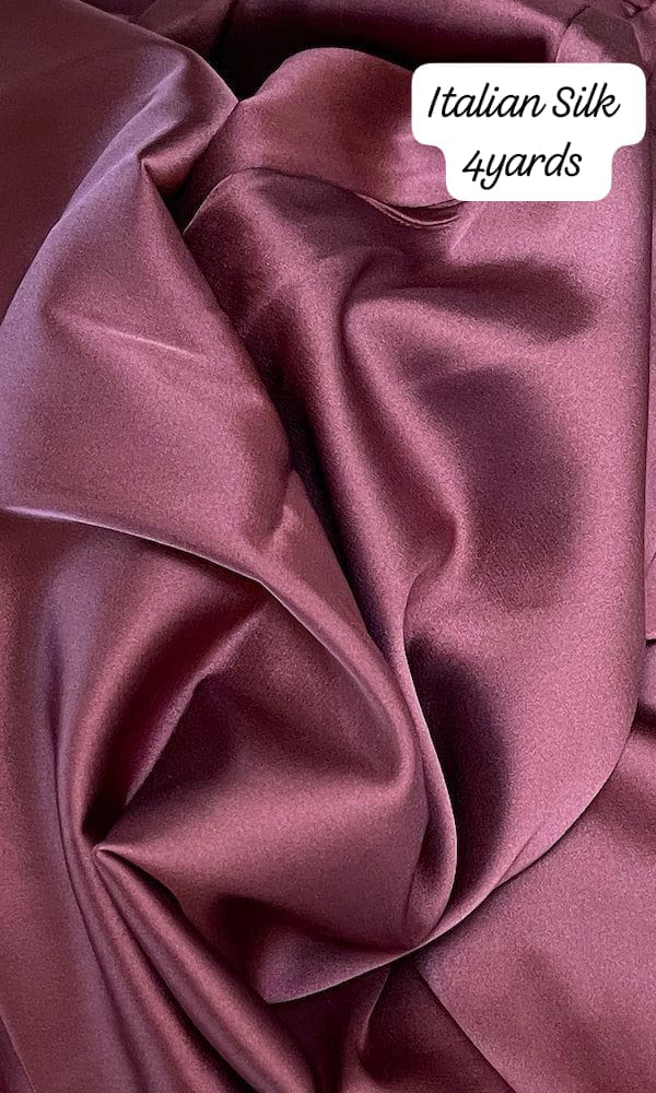 Wine Plain Italian Silk
