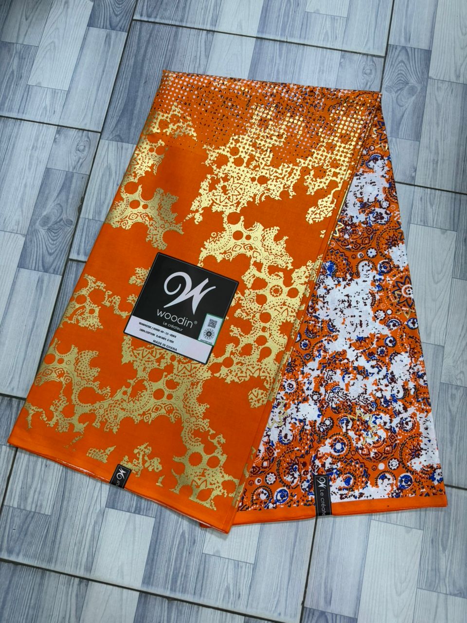 Woodin Marrakech — Orange & Gold Foil