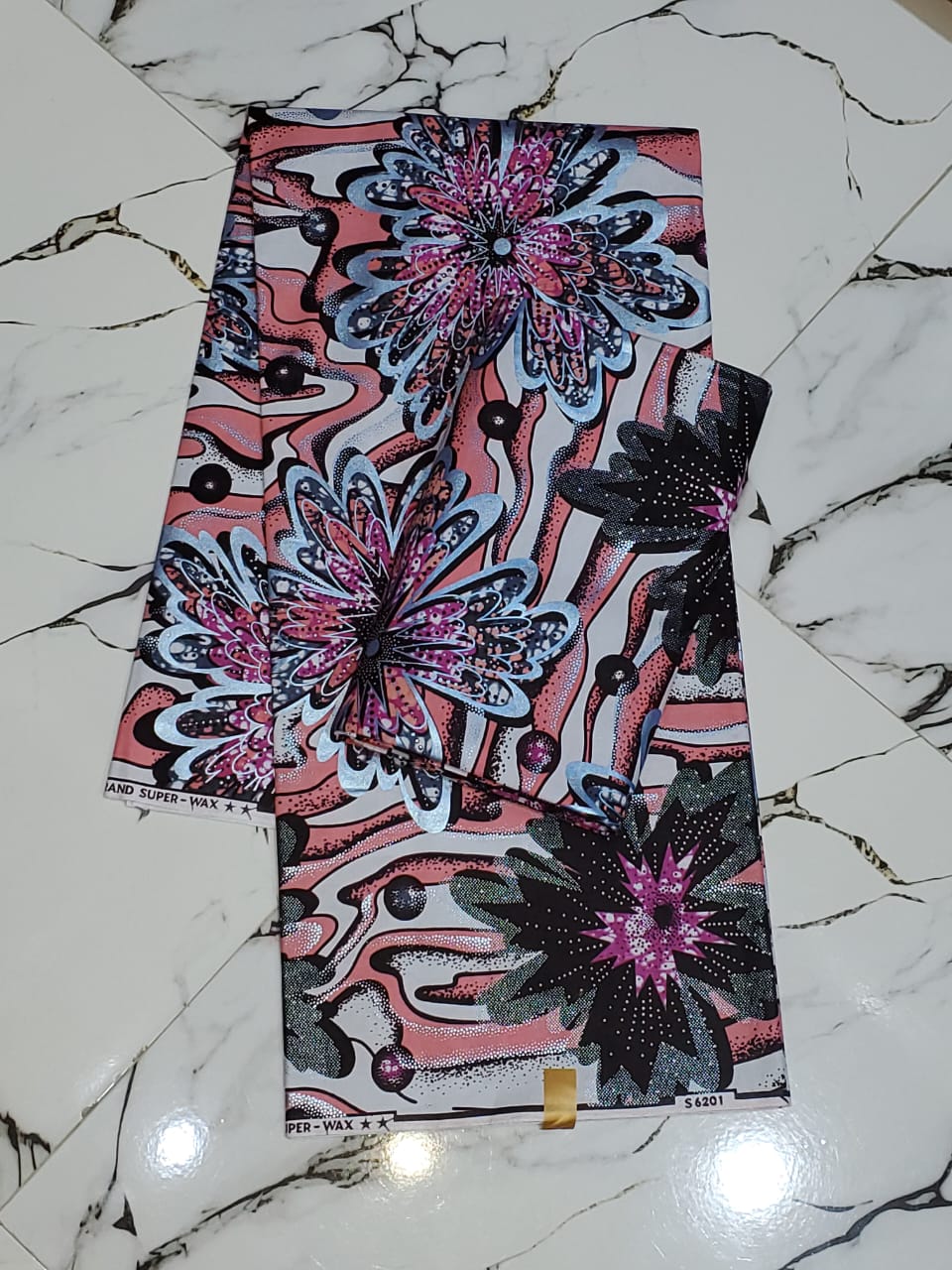 Grand Super-Wax Coral & Noir Bloom