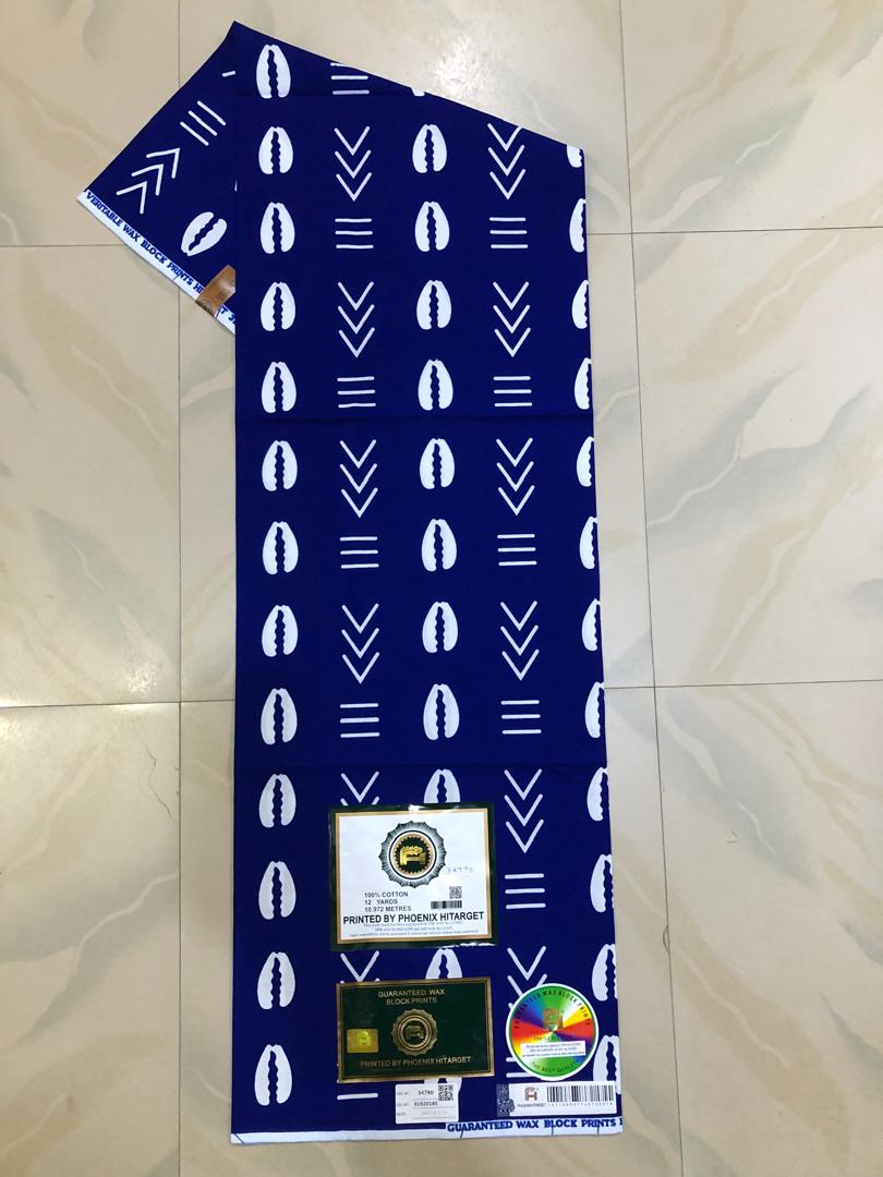 Hitarget Cobalt & White Cowrie Chevron