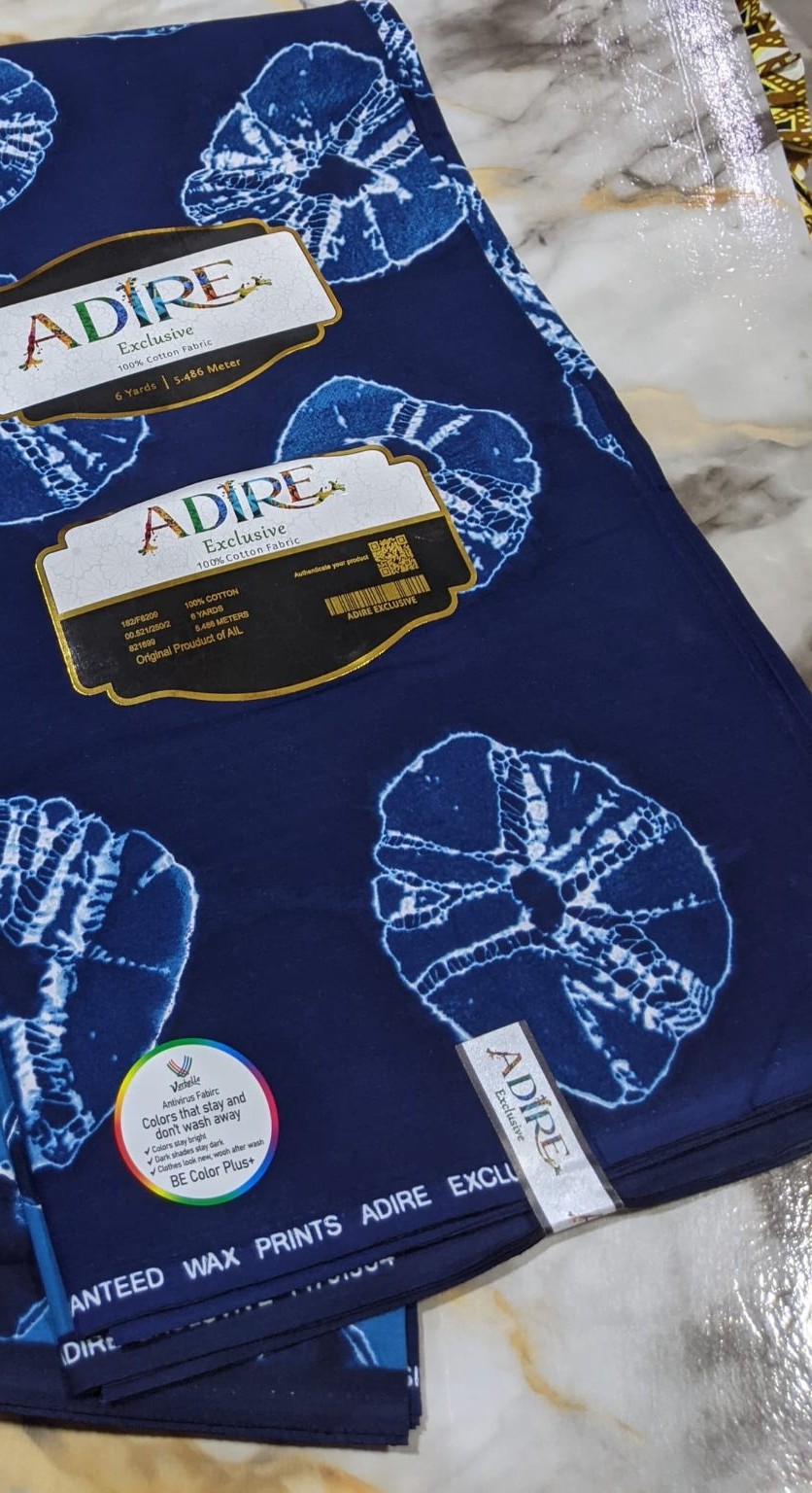 Adire Exclusive Indigo Shibori Medallion