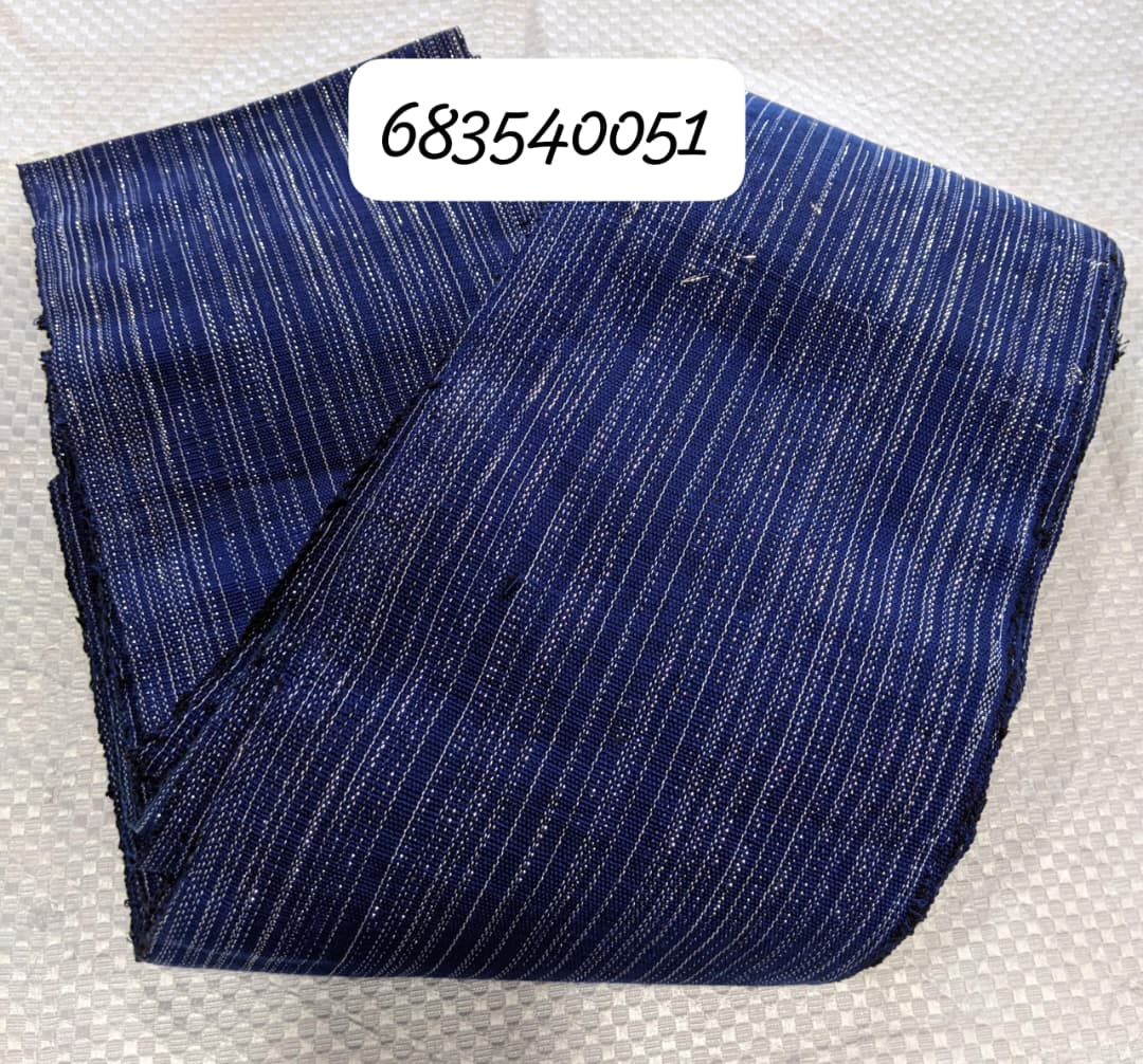 Ghana Smoked Indigo Silver Shimmer