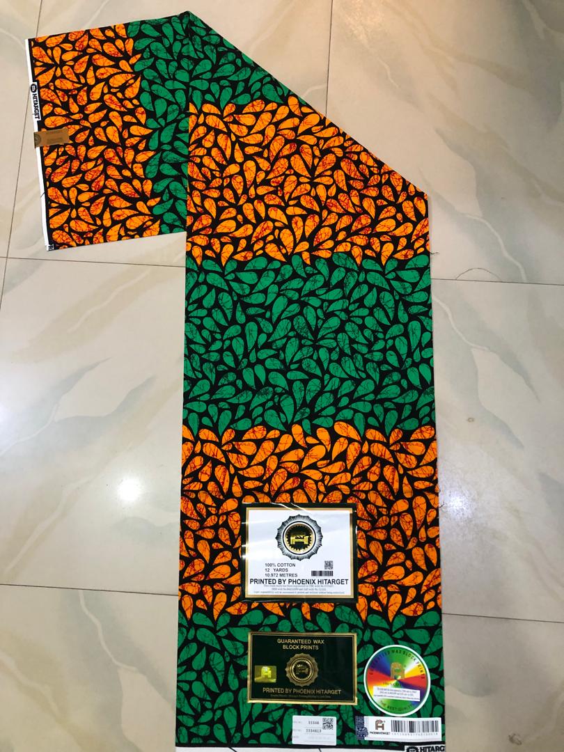 Hitarget Emerald & Orange Leaf Cluster