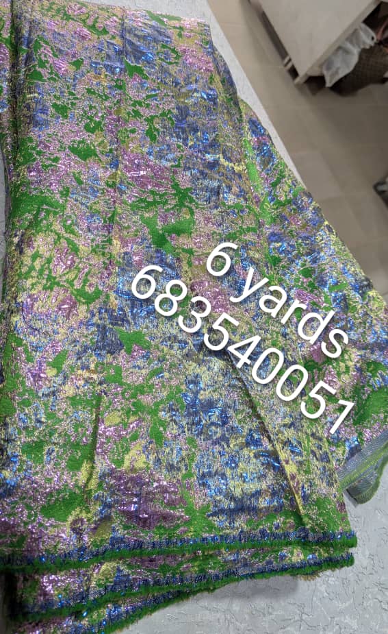 Brocade Lime Lilac Confetti