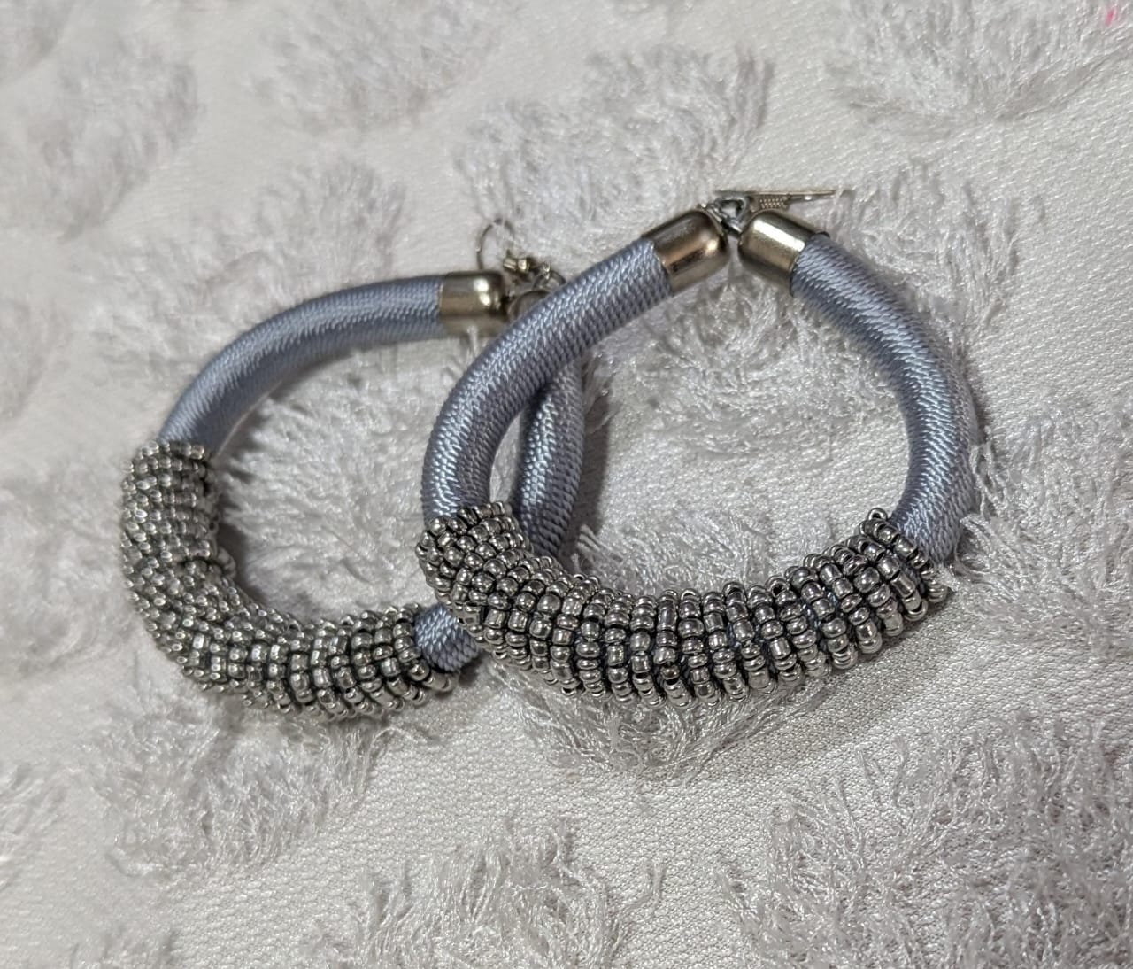 Silver Frost Hoops