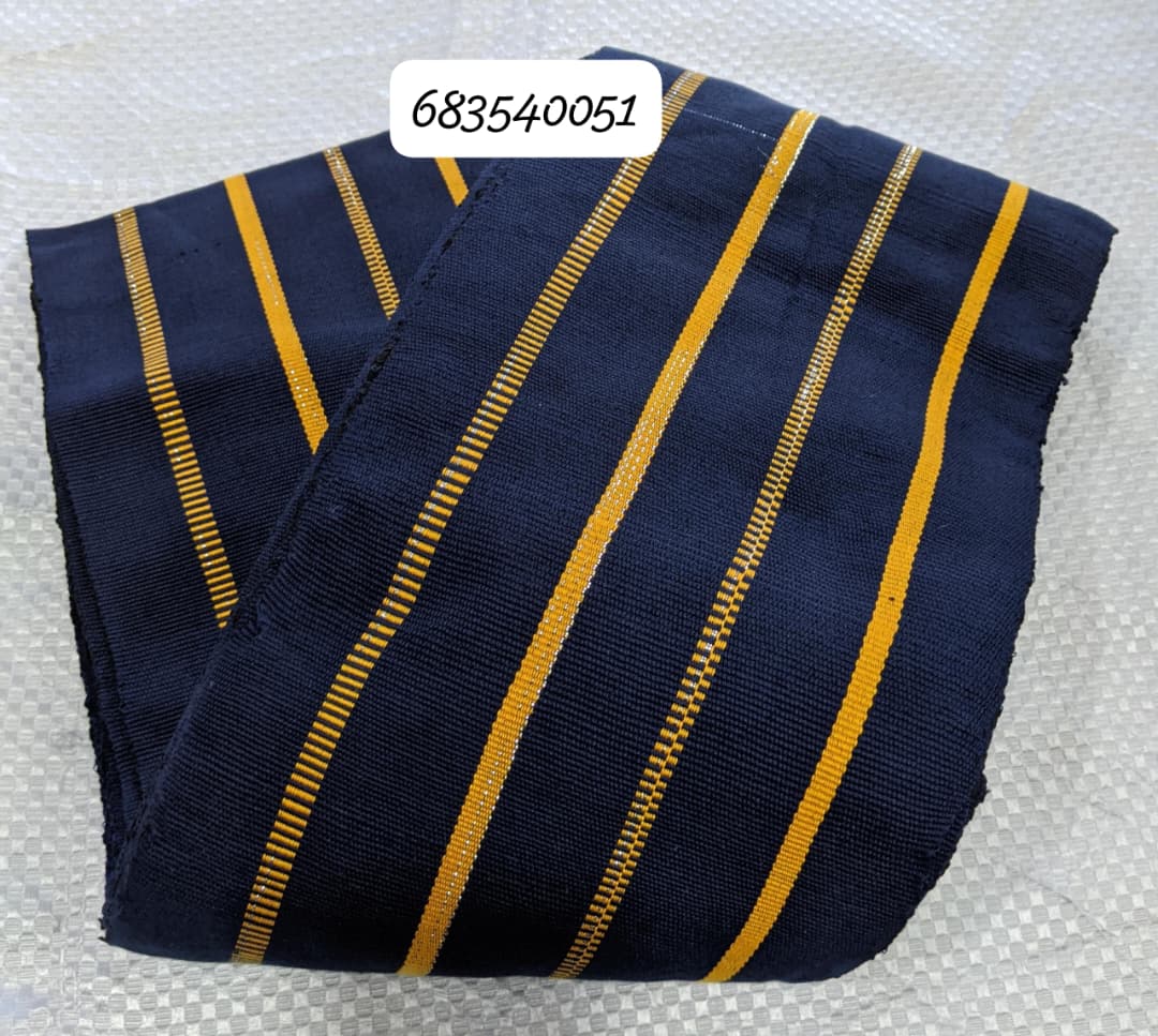 Ghana Smoked Navy Marigold Pinstripe