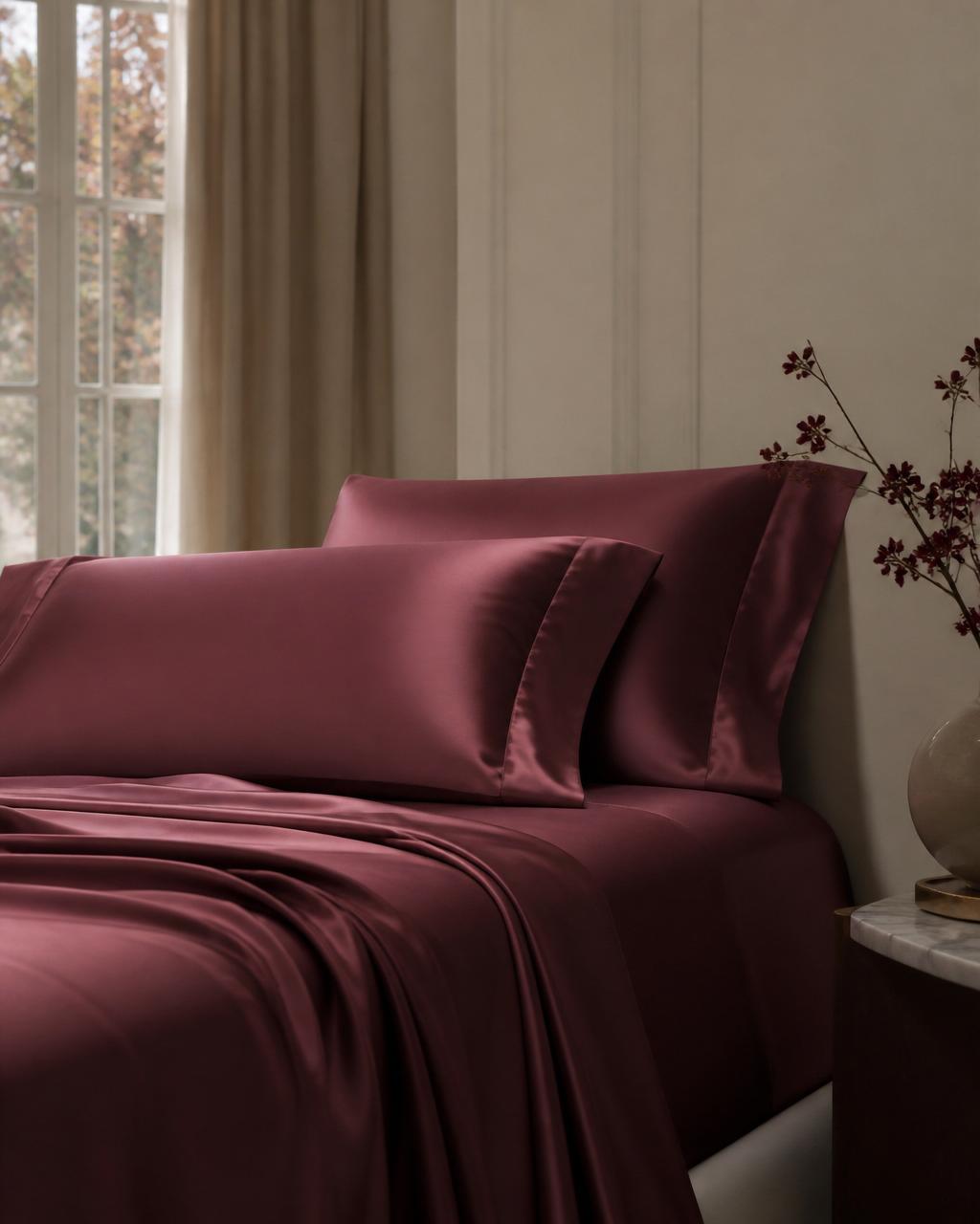 Rose Sateen Sheet Set